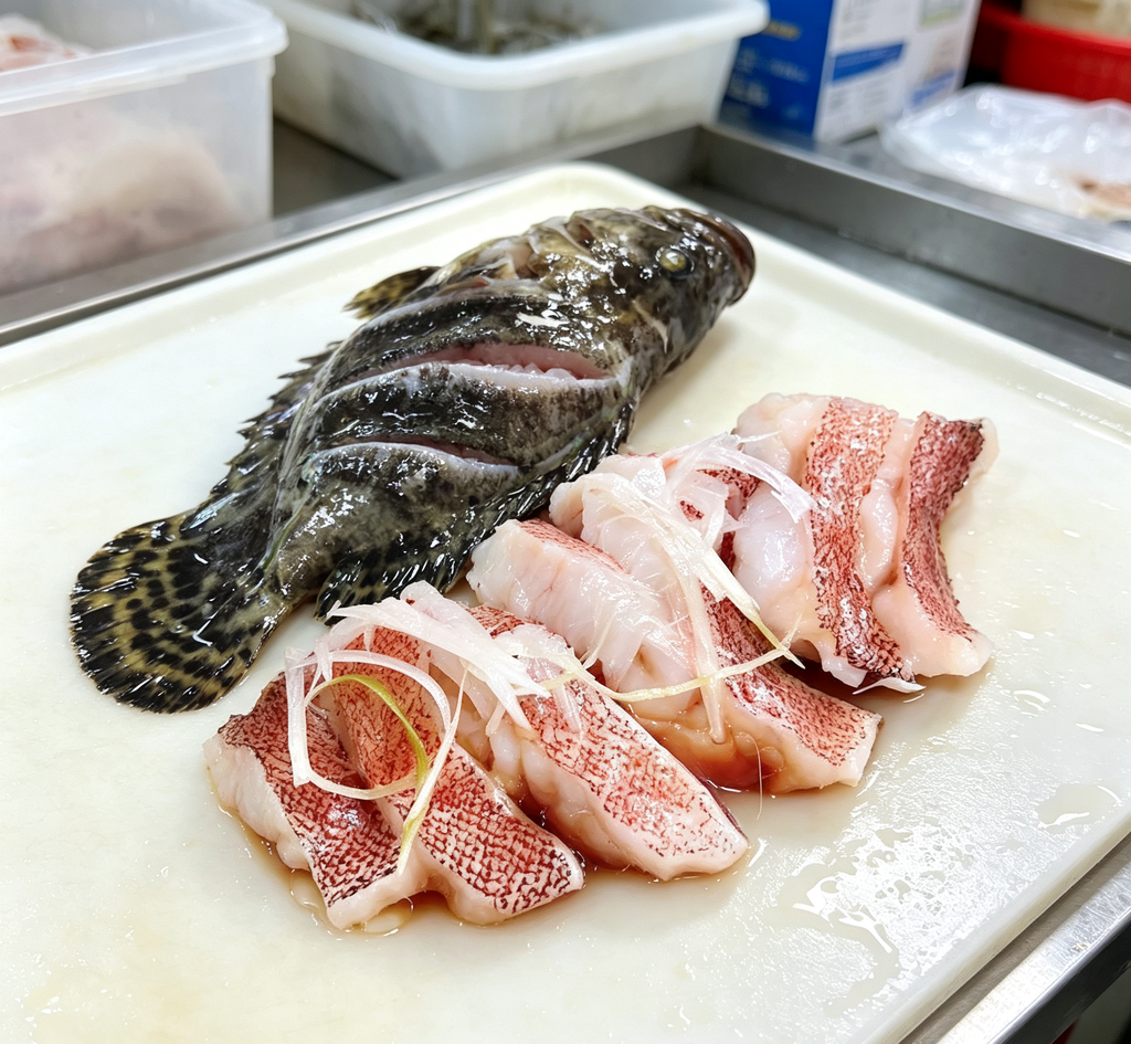 Steamed Whole Fish with Ginger and Chili Garnish